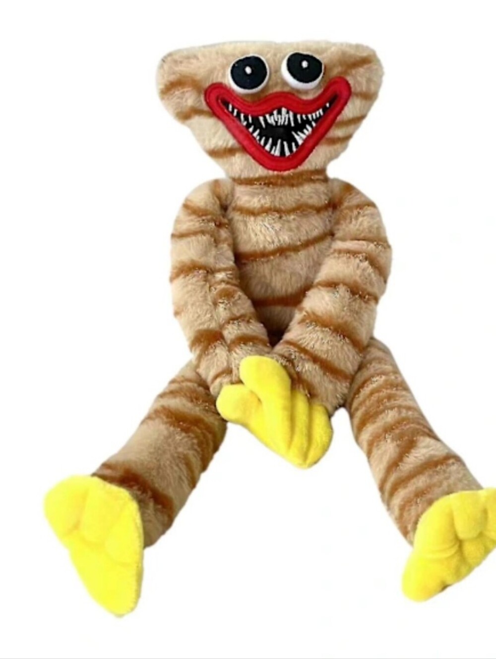 Bobby's Smile Tiger Striped Plush Doll from the Horror Game Poppy Playtime